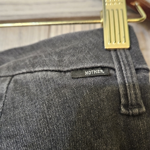 MOTHER Insider Striped Crop Step-Hem Fray Jeans in Guilty Racer - Picture 8 of 13